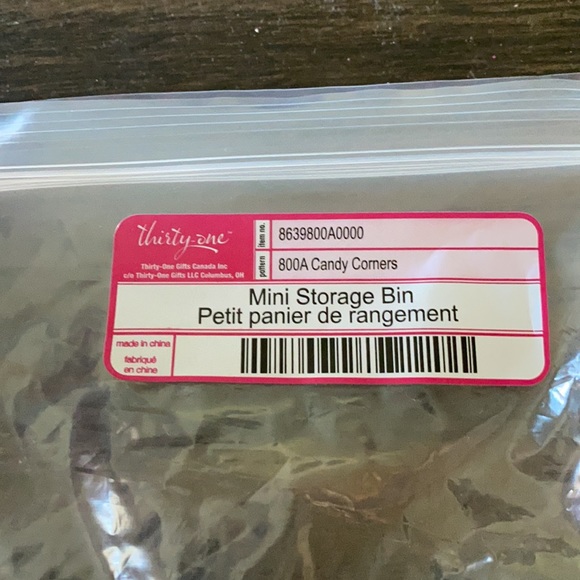 New Thirty-One Mini Storage Bin (Candy Comers) - Picture 2 of 3